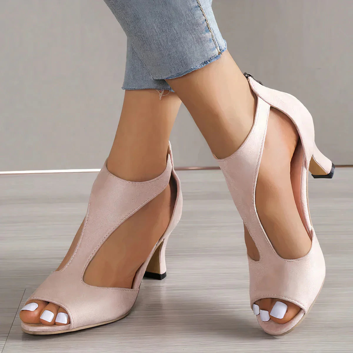 Zephyra – Stylish Open-toe Heels