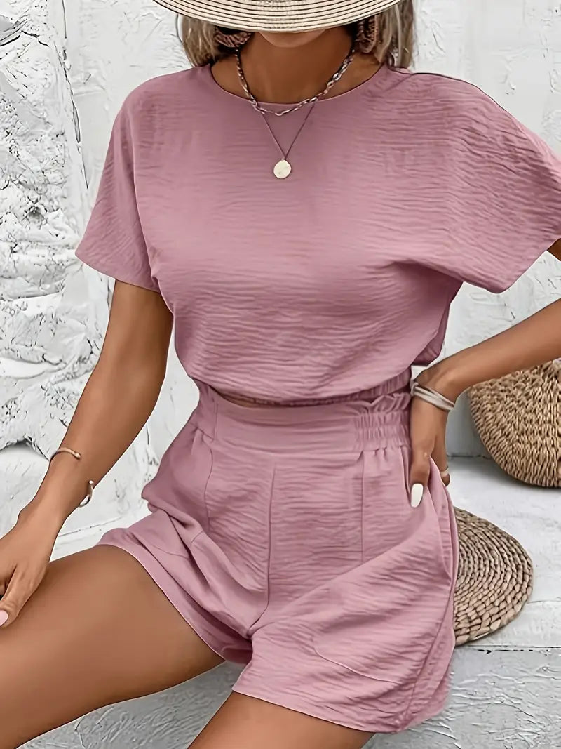 Aminna – Elegant Top and Shorts Set