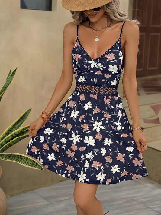 Badette – Stylish Sleeveless Summer Dress with Floral Print
