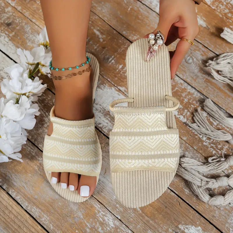 Kenzie – Stylish Woven Slip-on Sandals