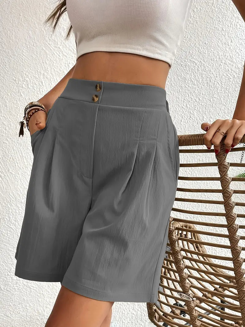 Nyx - High Waist Pleated Shorts