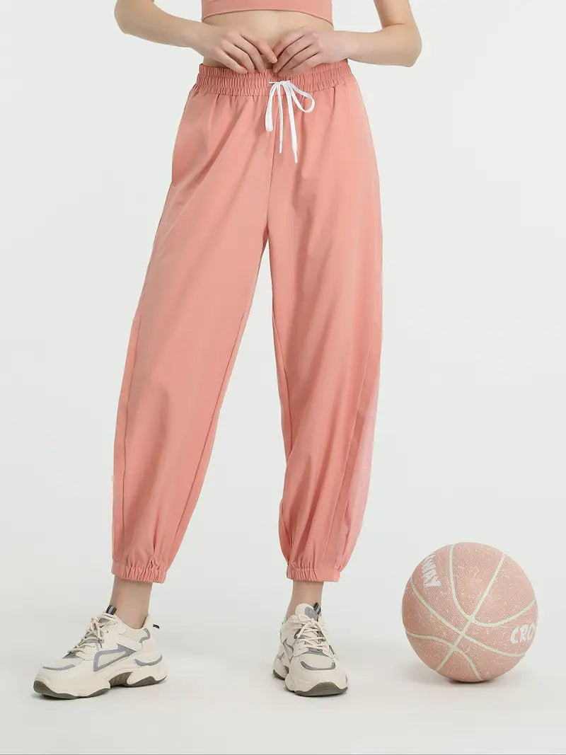 Hexaria – Stylish Jogging Pants with Mesh Details