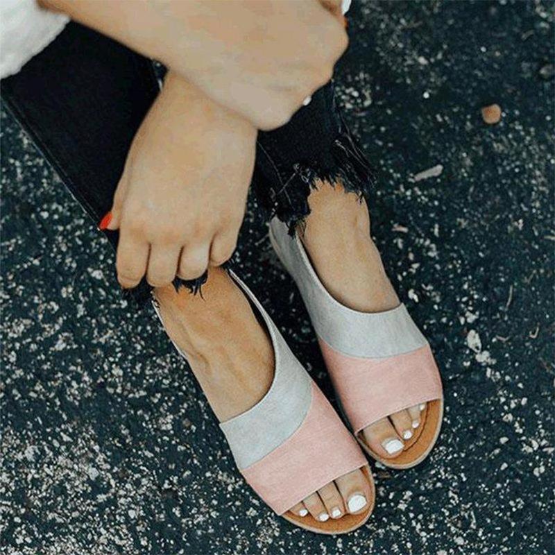 Zalirith – Stylish Two-tone Open-toe Sandals