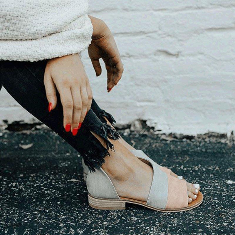 Zalirith – Stylish Two-tone Open-toe Sandals
