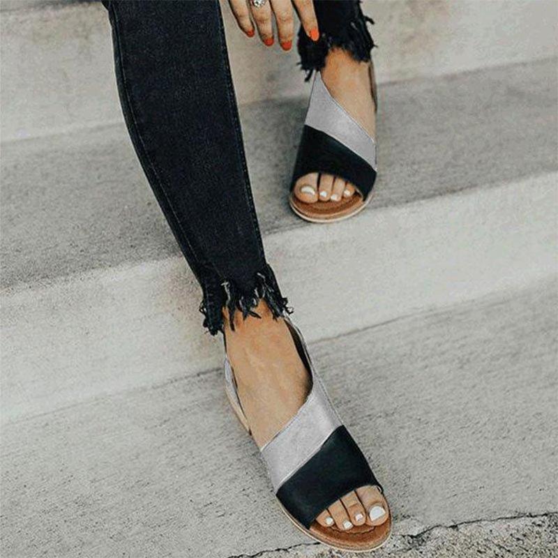 Zalirith – Stylish Two-tone Open-toe Sandals
