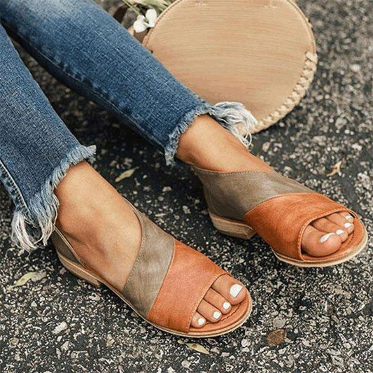 Zalirith – Stylish Two-tone Open-toe Sandals