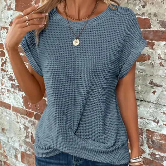 Selina – Lightweight Waffle Knit Top
