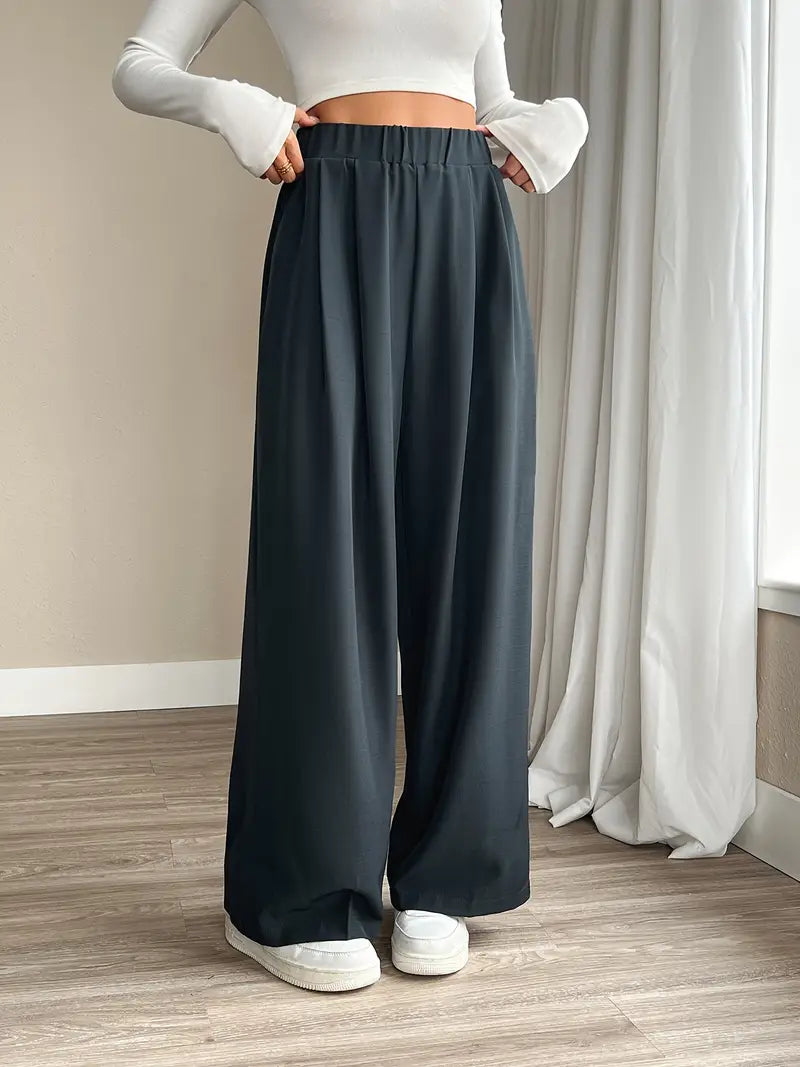 Bellatrix – Stylish Pleated Wide Leg Trousers