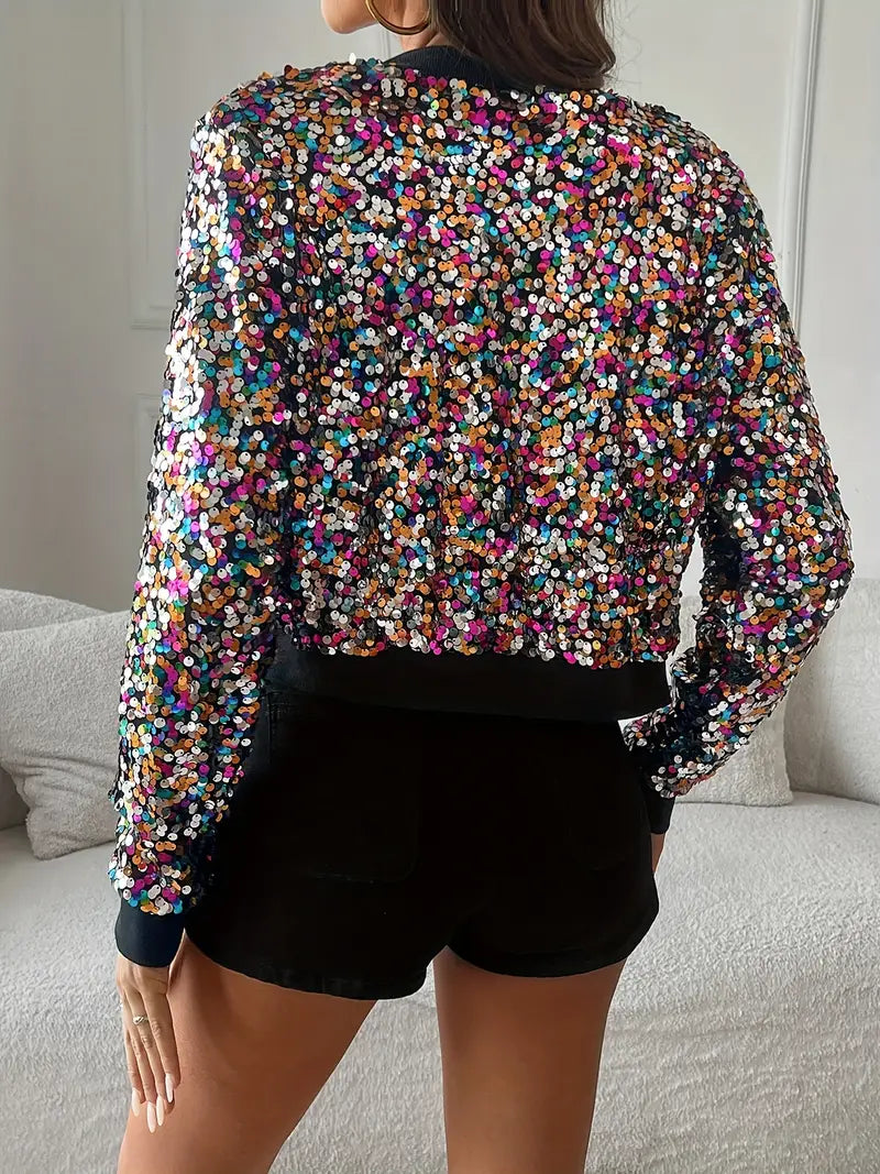 Xara – Sequin Bomber Jacket