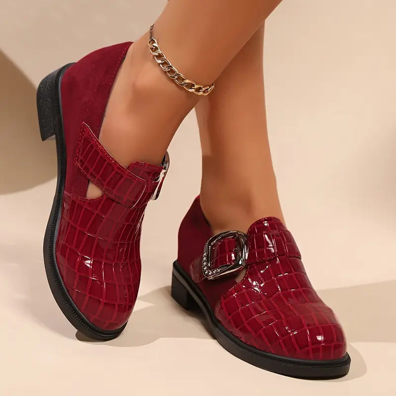 Sanguira – Stylish Loafers with Embossed Buckle