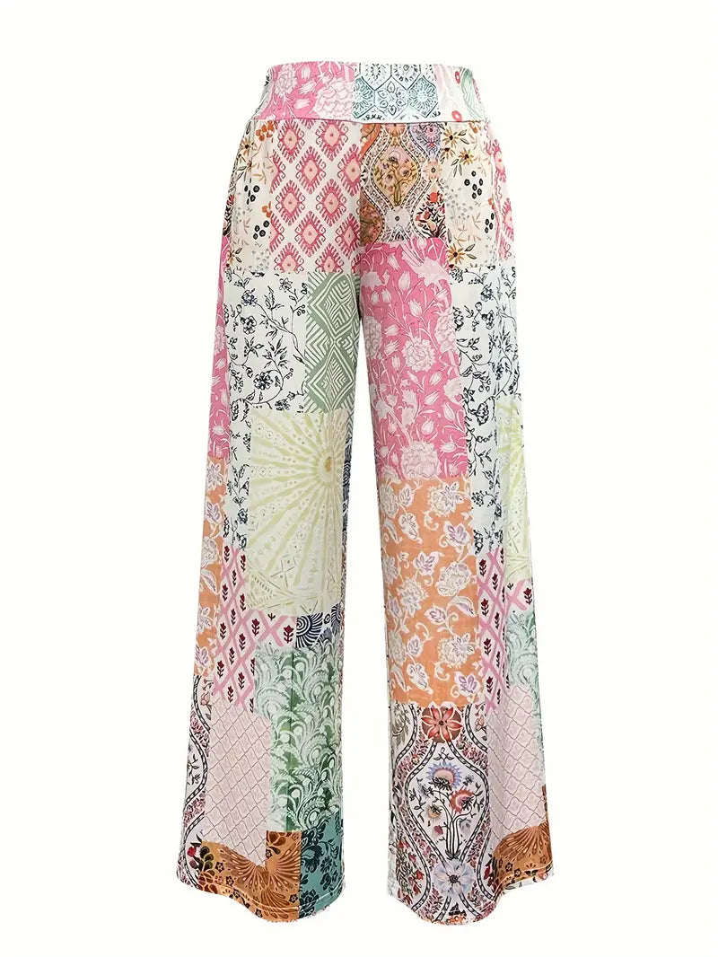 Calistra – Stylish Pants with Colorful Print
