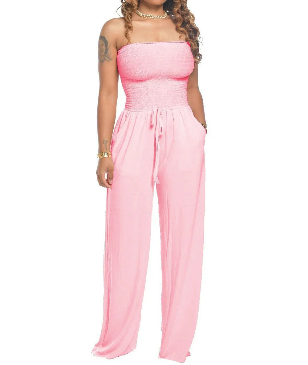 Theodora – Stylish Strapless Jumpsuit