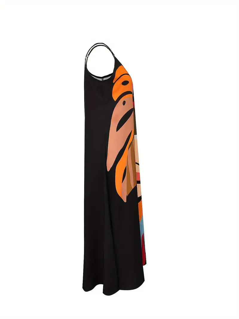 Vixie – Colorful Sleeveless Maxi Dress
