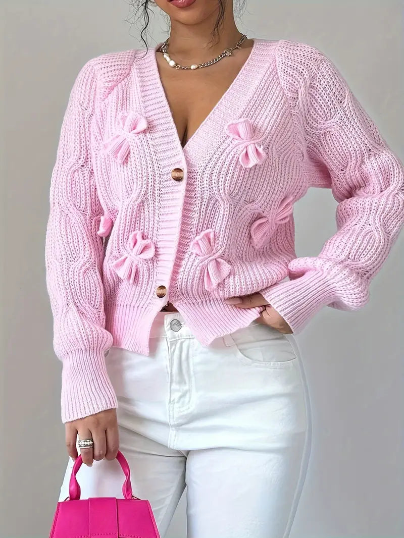 Zyrene – Cozy Pink Cardigan