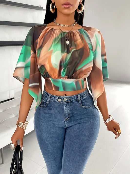 Meja – Chiffon Cropped Top