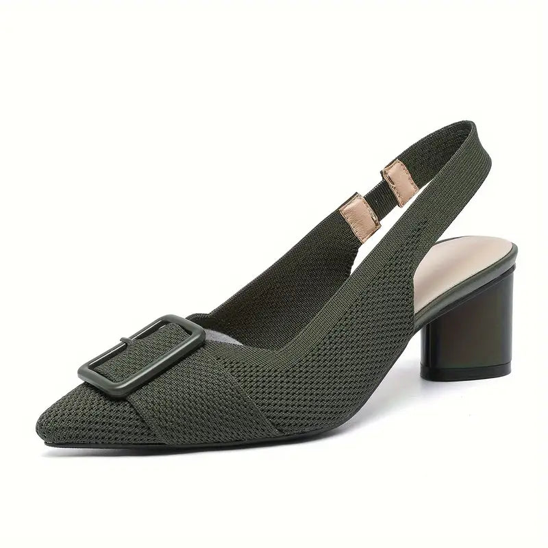Renavie – Chic Pointed Toe Slingback Sandals