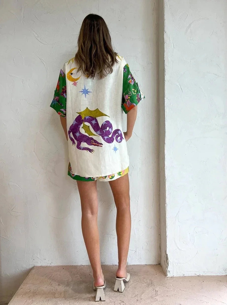 Vaelith – Artistic Shirt and Shorts Set