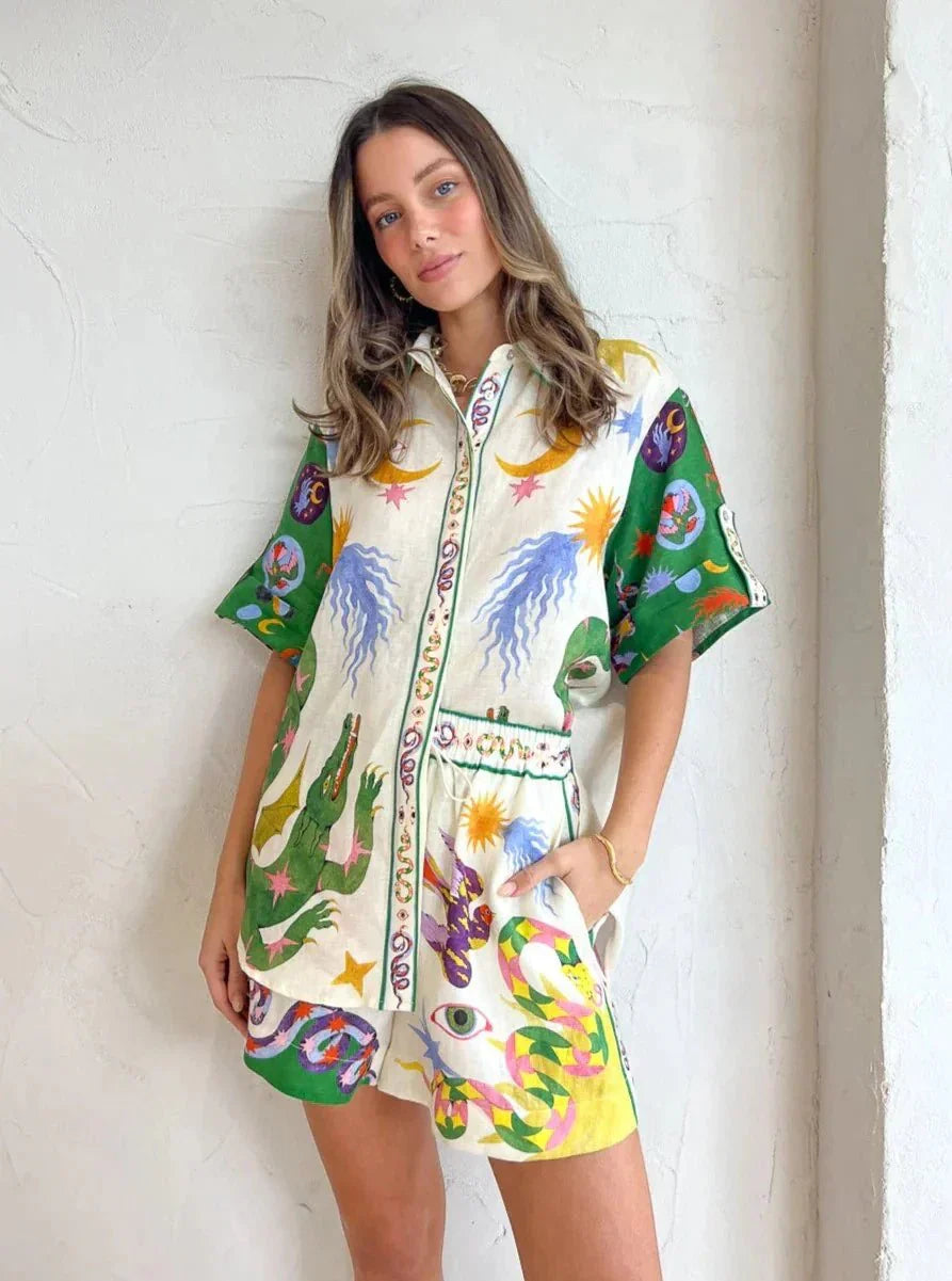 Vaelith – Artistic Shirt and Shorts Set