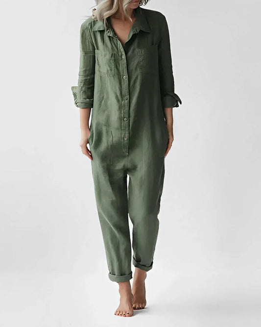 Mirose – Stylish Linen Jumpsuit