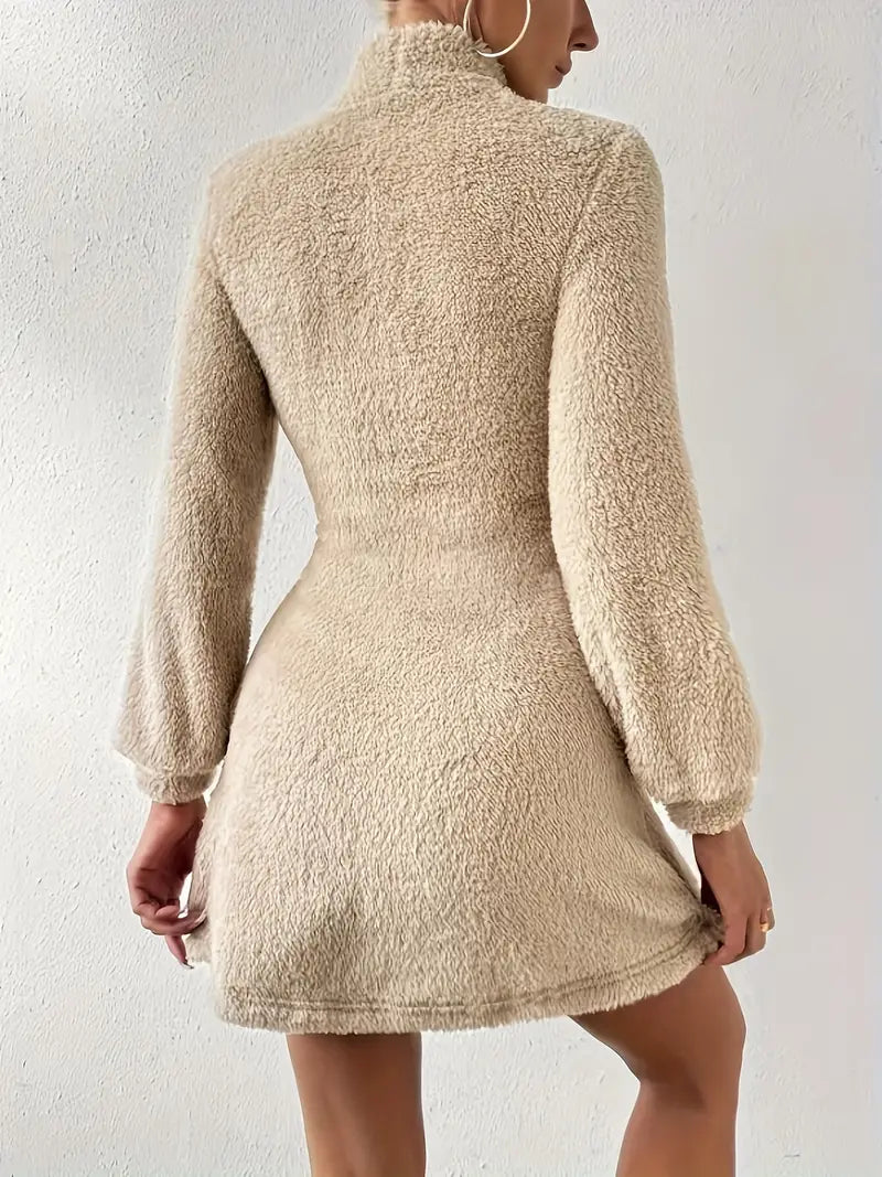Laetitia – Plush Turtleneck Dress