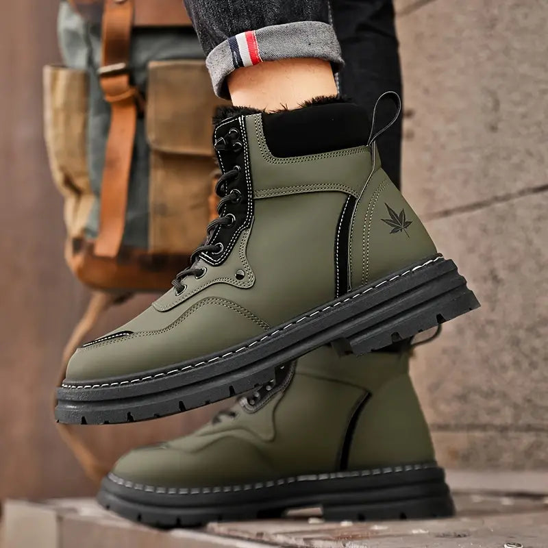 Levi - Men's snow boots with thick sole