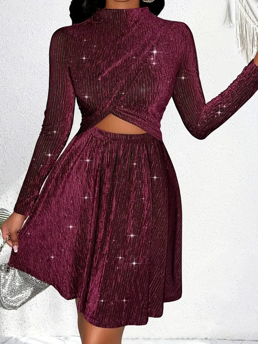 Aisha – Stylish Velvet Dress
