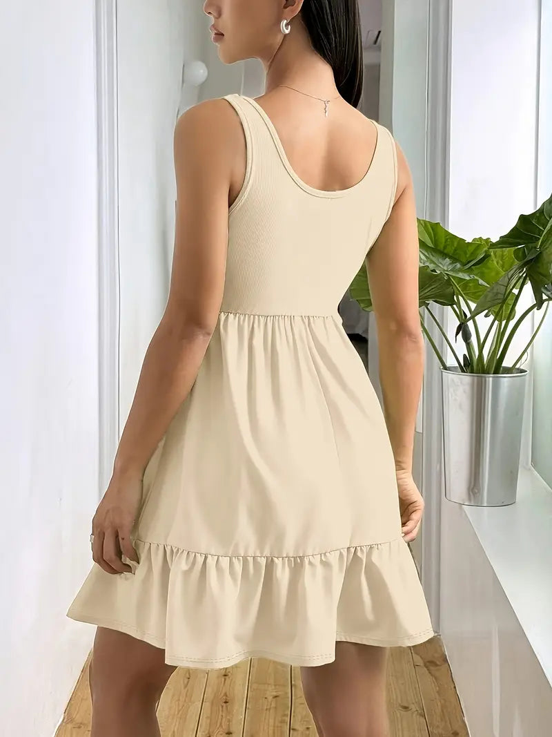 Emberlynn – Sleeveless Tiered Mini Dress