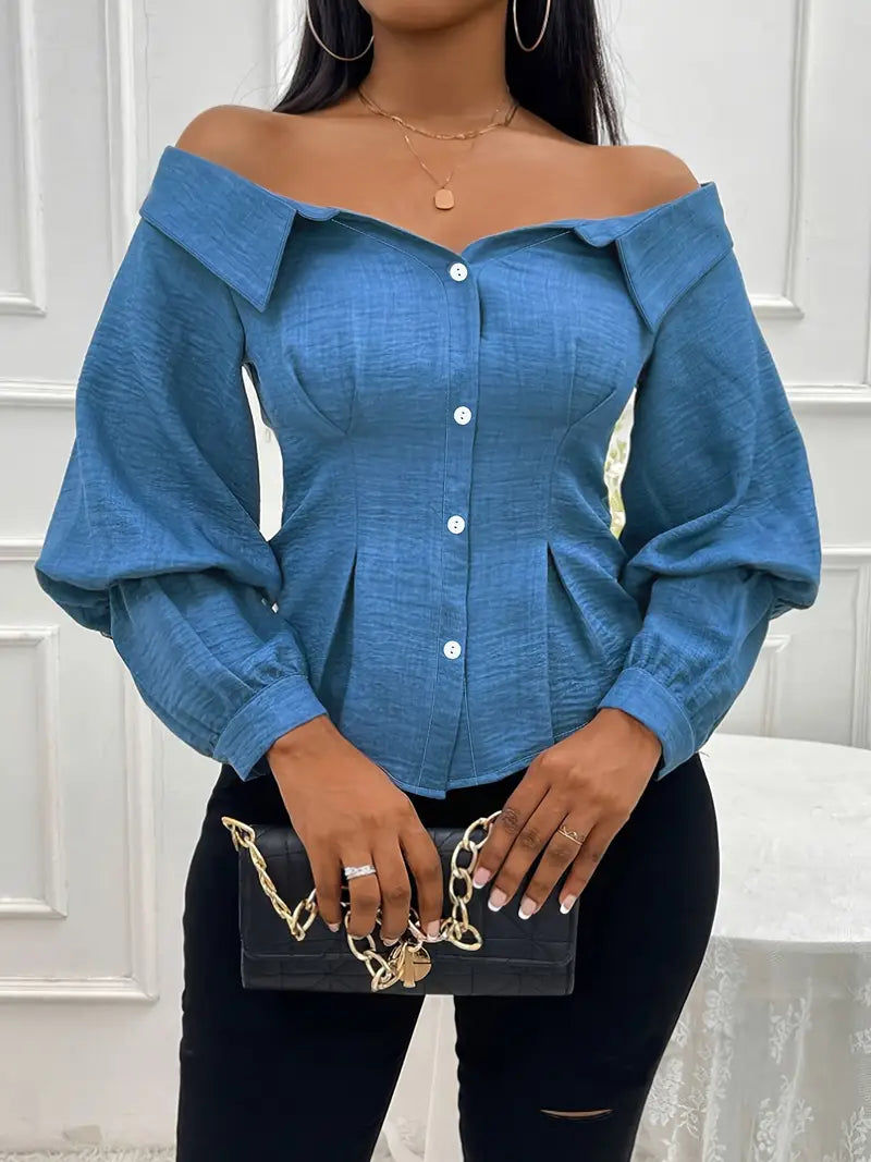 Fia – Elegant Off-Shoulder Blouse