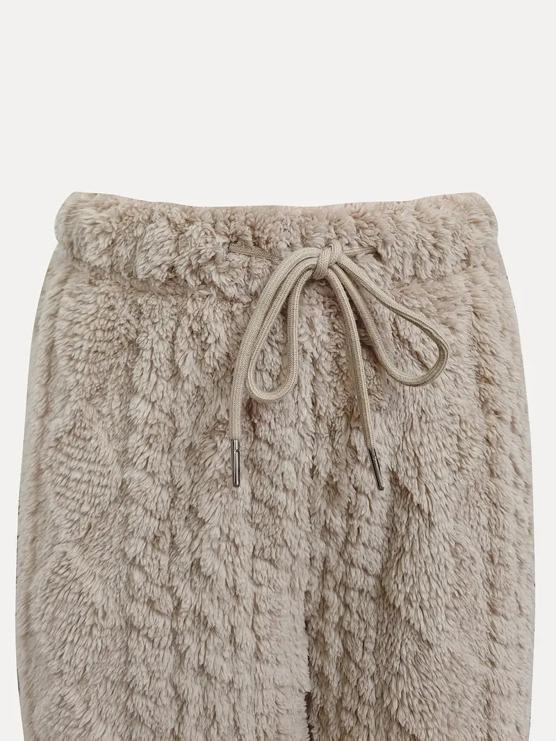 Chenda – Plush Wide-leg Pants