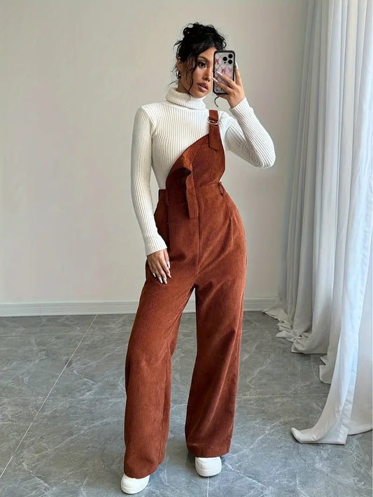 Erna - Stylish Corduroy Jumpsuit