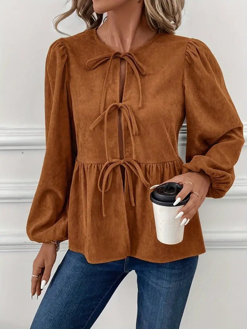 Hilma – Stylish Corduroy Blouse