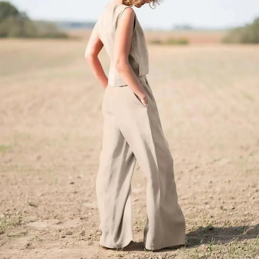 Tzara – Cotton Linen Top and Pants