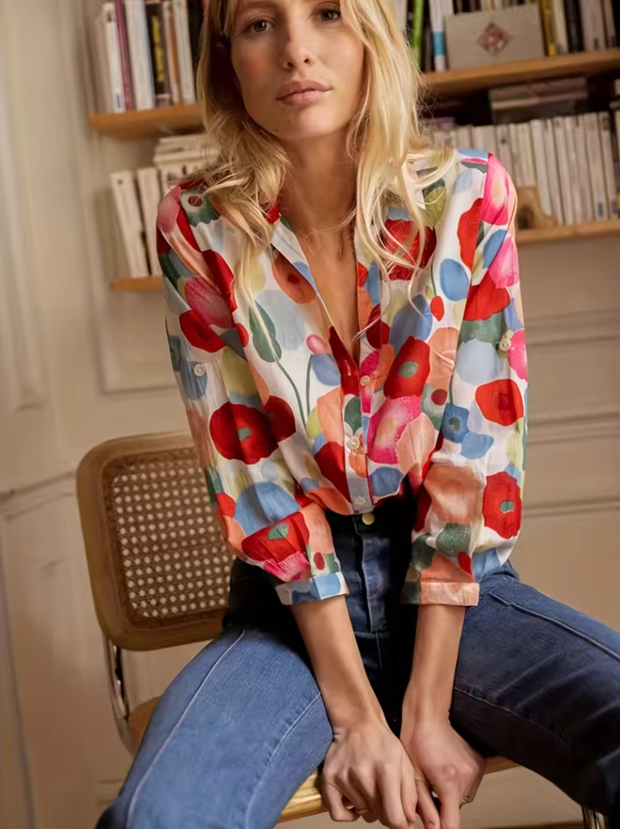 Koreema – Bright Floral Cotton Shirt