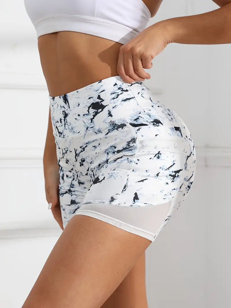 Lyricca – High-waist Biker Shorts with Pockets
