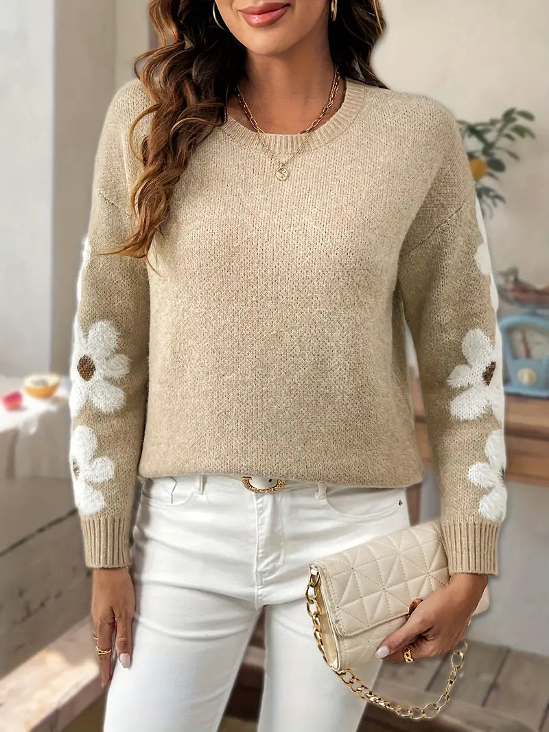 Cezy – Floral Knitted Sweater