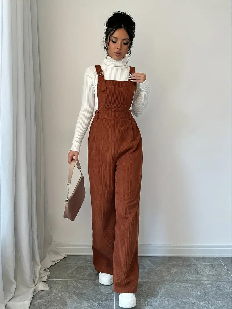 Erna - Stylish Corduroy Jumpsuit