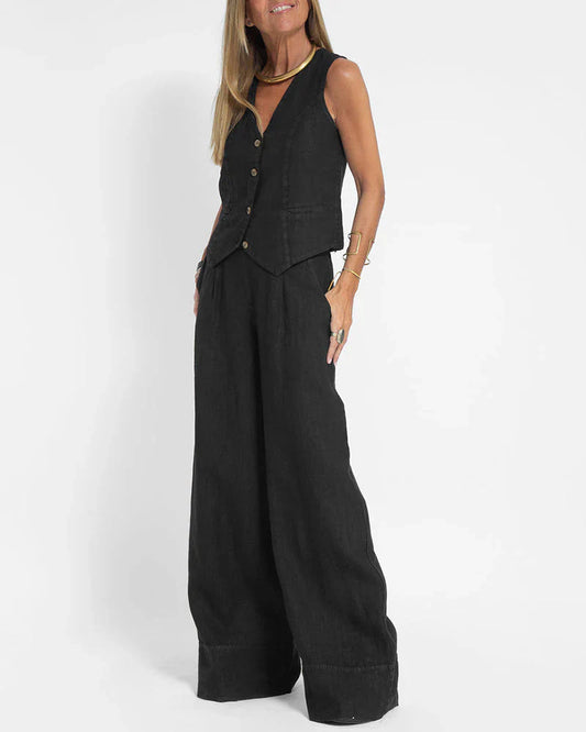 Genette – Two-piece Linen Set