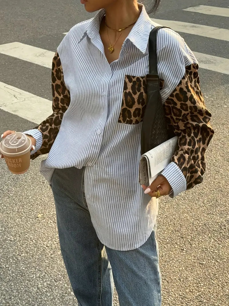 Ester – Trendy Cotton Oversized Shirt