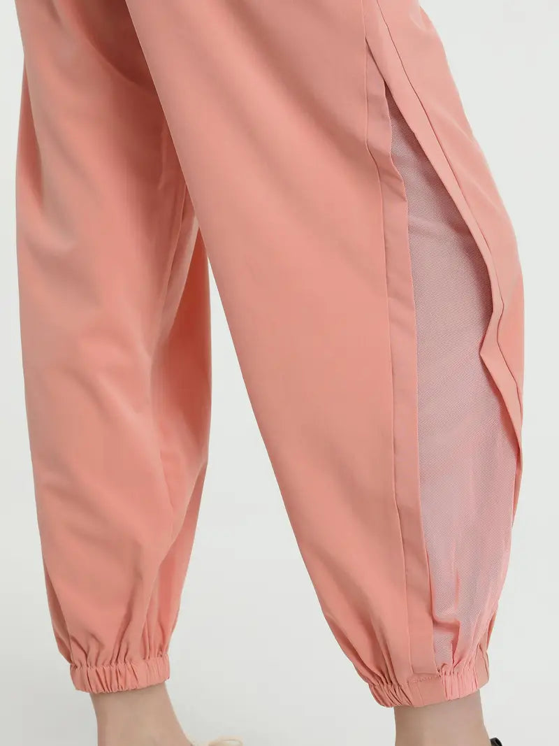Hexaria – Stylish Jogging Pants with Mesh Details