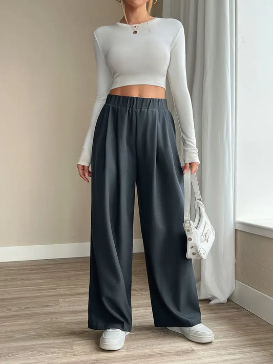 Bellatrix – Stylish Pleated Wide Leg Trousers