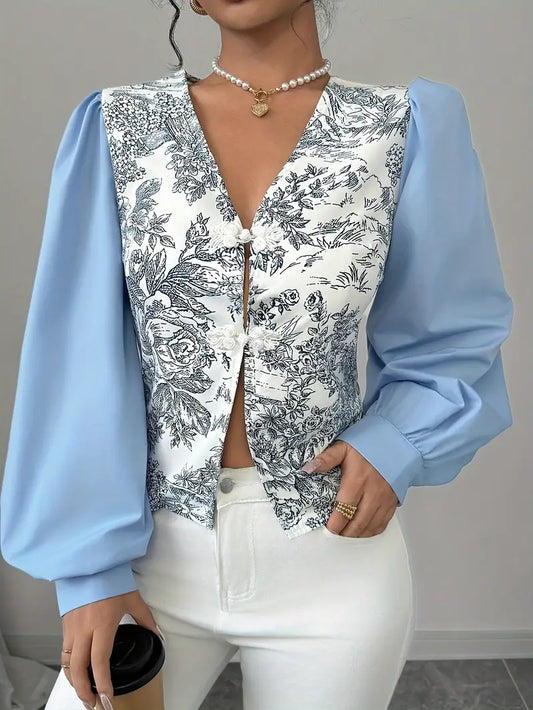 Joycie – Vintage Cotton Puff Sleeve Blouse