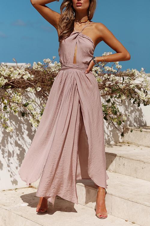 Abriel – Halter Neck Backless Dress