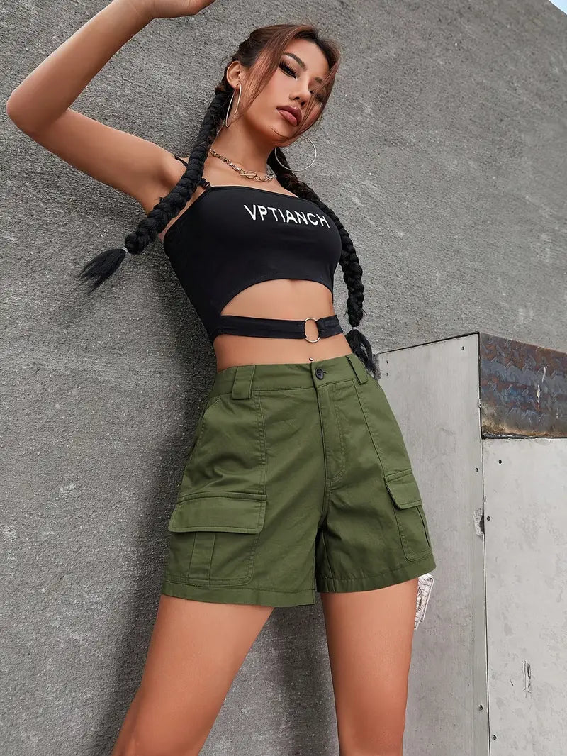 Zephyress – Stylish Cotton Cargo Shorts