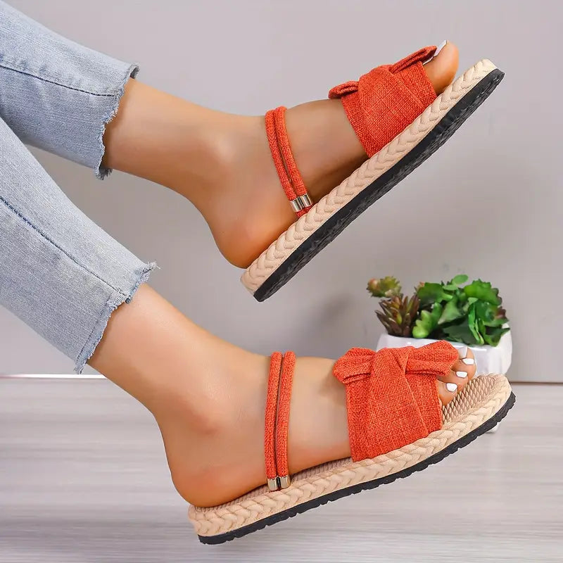 Lovi – Charming Bow Open-toe Sandals