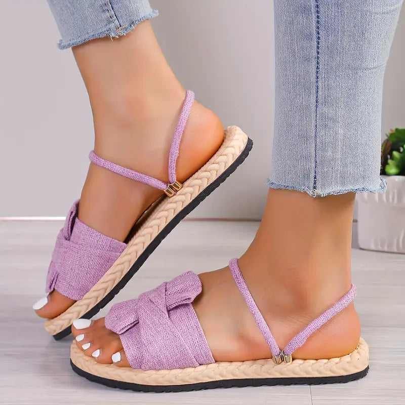 Lovi – Charming Bow Open-toe Sandals