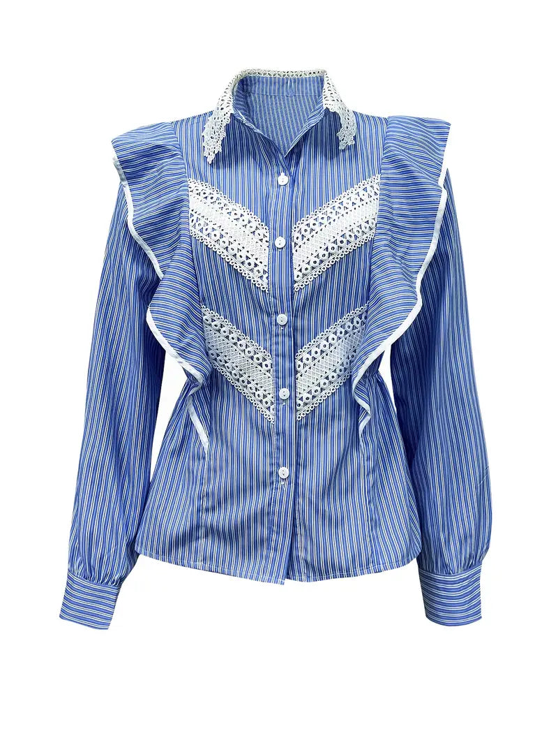 Linnea – Vintage-Style Long-sleeved Cotton Blouse