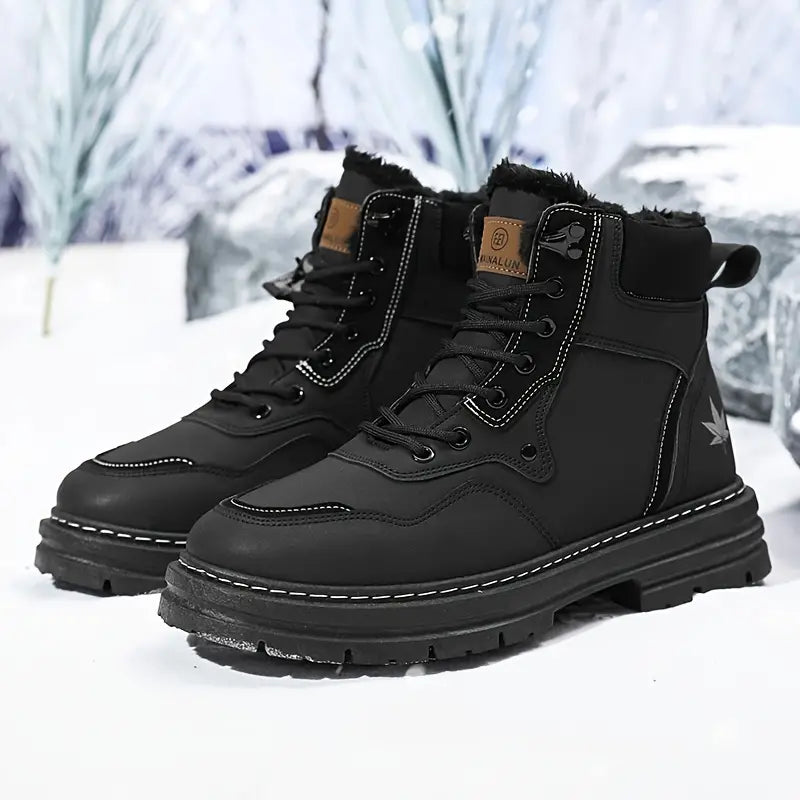 Levi - Men's snow boots with thick sole