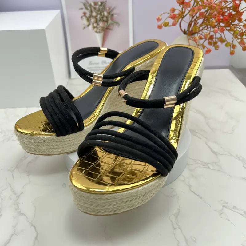 Emila – Wedge Sandals with Double Straps