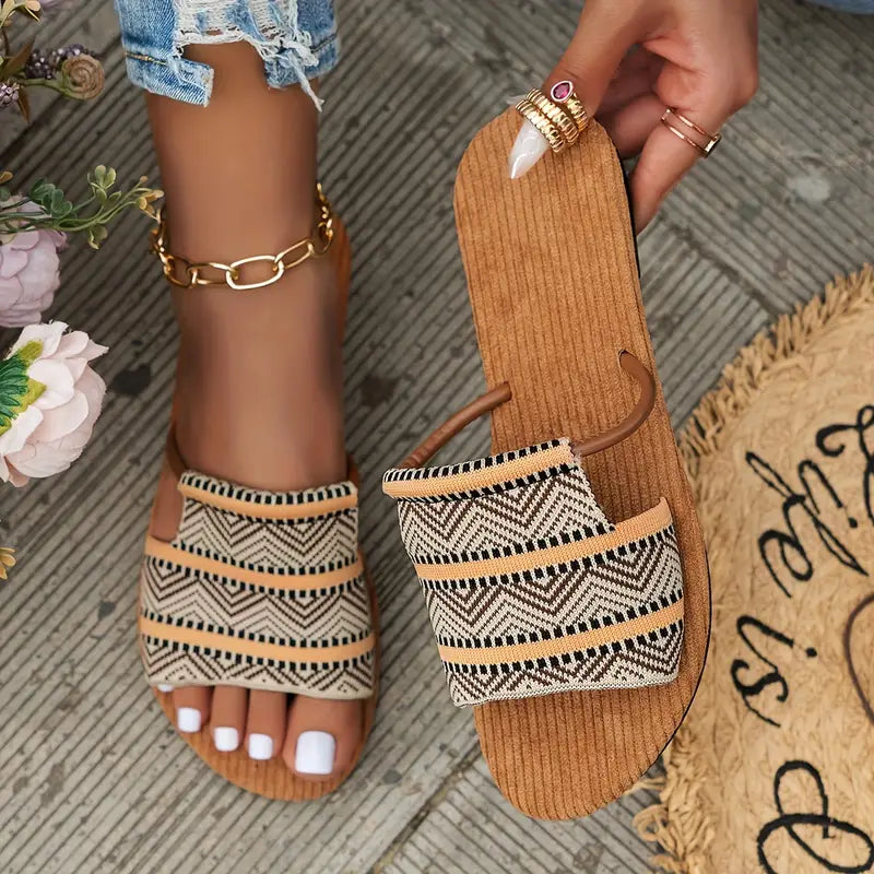 Kenzie – Stylish Woven Slip-on Sandals