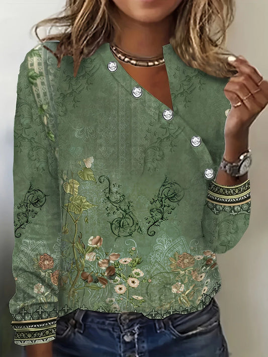 Olivet – Blouse with artistic print